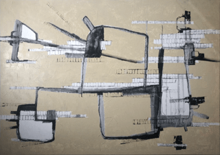 Estrutura II, 2025, 200x130 cm, Acrílico sobre tela
